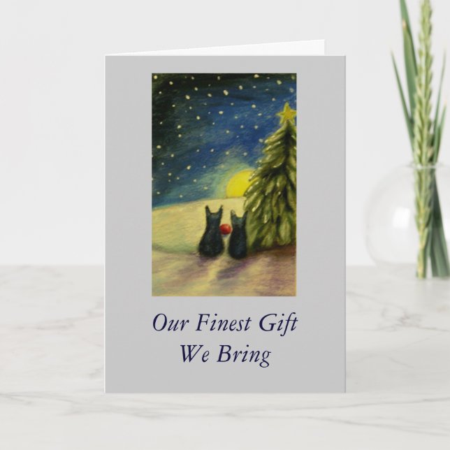 Cartes Pour Fêtes Annuelles Our Finest Gift We Bring (Devant)