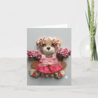 Cartes Pour Fêtes Annuelles Ours à larmes de cœur