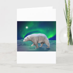 Cartes Pour Fêtes Annuelles Ours blanc