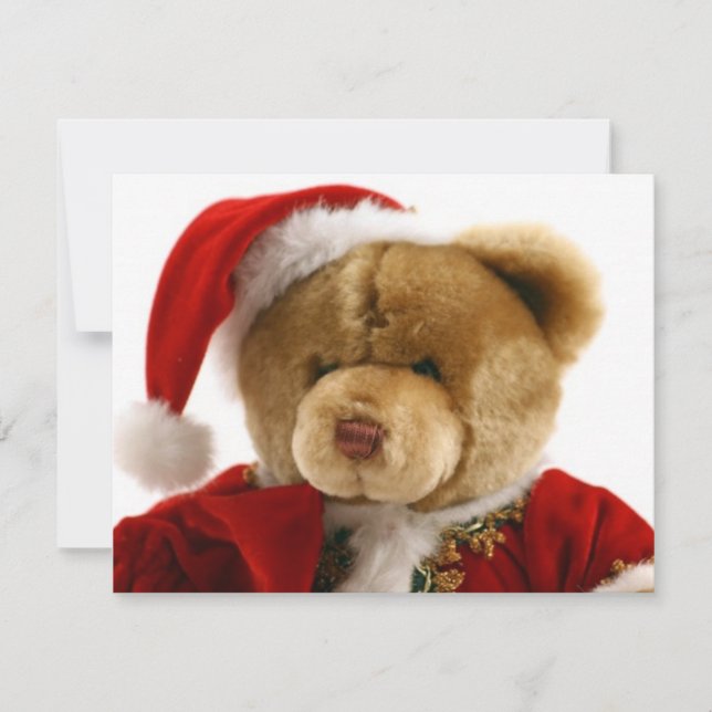 Cartes Pour Fêtes Annuelles ours de noël (Devant)