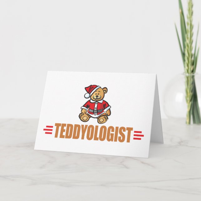 Cartes Pour Fêtes Annuelles Ours de Noël (Devant)