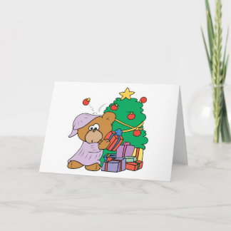 Cartes Pour Fêtes Annuelles Ours de Noël de Pékin