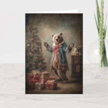 Ours de Noël fantaisiste