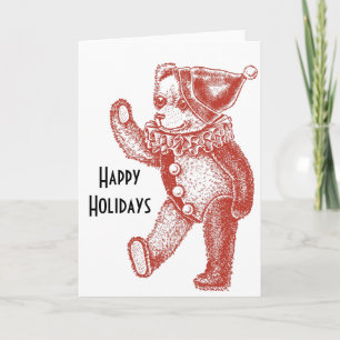 Cartes Pour Fêtes Annuelles Ours de vacances