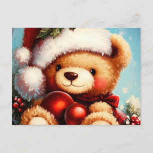Cartes Pour Fêtes Annuelles Ours en peluche de Noël 4