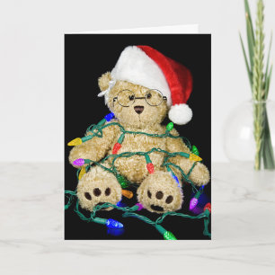 Cartes Pour Fêtes Annuelles Ours en tourbe de Noël