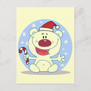Cartes Pour Fêtes Annuelles Ours Polaire Avec Chemises De Vacances Sucres de c