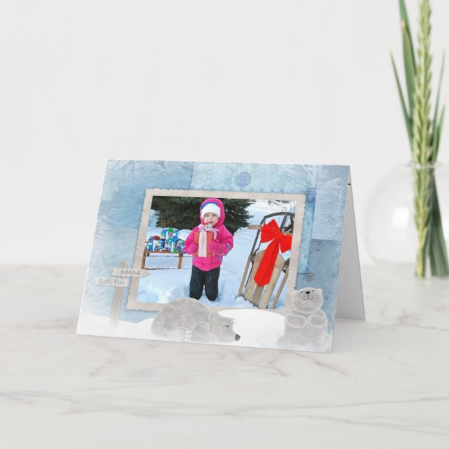 Cartes Pour Fêtes Annuelles Ours polaires (Devant)