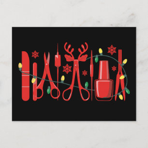 Cartes Pour Fêtes Annuelles Outils de technologie d'ongles de Noël bois de cer