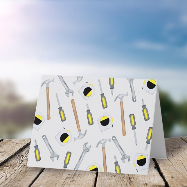 Cartes Pour Fêtes Annuelles Outils modernes Motif Whimsal Cravate de plaisir (Créateur téléchargé)