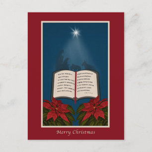 Cartes Pour Fêtes Annuelles Ouvrez le message de Noël de bible