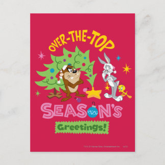 Cartes Pour Fêtes Annuelles Over The Top Season's Greetings
