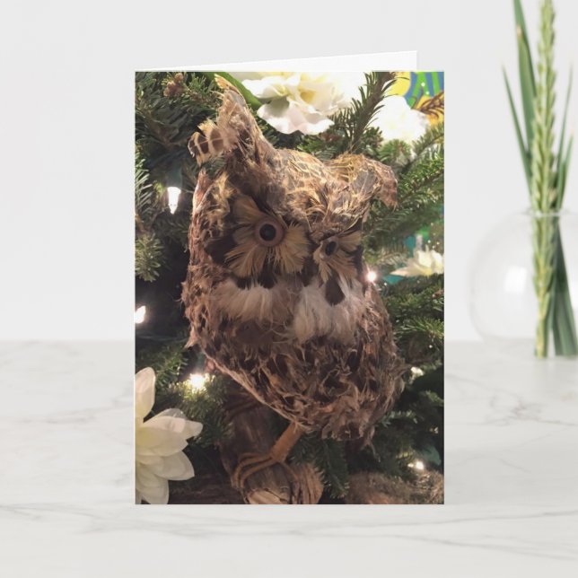CARTES POUR FÊTES ANNUELLES "OWL TOUJOURS BEAUCOUP DE VOUS AIMER" NOËL OWL (Devant)