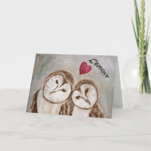 Cartes Pour Fêtes Annuelles Owl vous aime toujours Valentine Card