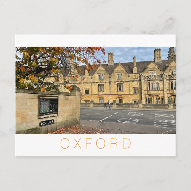 Cartes Pour Fêtes Annuelles Oxford (Devant)