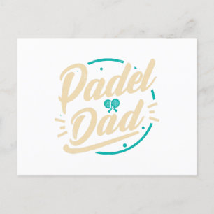 Cartes Pour Fêtes Annuelles Padel Papa Platform Tennis Paddleball Padel