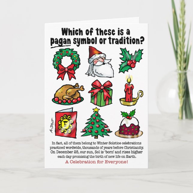 CARTES POUR FÊTES ANNUELLES PAGAN NOËL - (Devant)