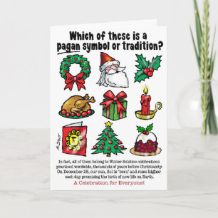 CARTES POUR FÊTES ANNUELLES PAGAN NOËL -