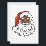 Cartes Pour Fêtes Annuelles paillettes noir santa claus<br><div class="desc">"black père Noël",  "african american",  "afro american",  "african noël",  "african père Noël",  kwanzaa,  kwanza,  "black noël",  "santa claus",  noël,  Noël,  Noël,  "red white",  paillettes,  parties scintillant,  père Noël,  "fun noël",  rétro, </div>