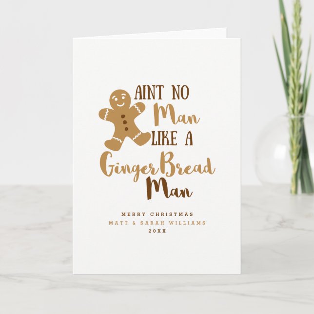 Cartes Pour Fêtes Annuelles Pain d'épices Noël (Devant)