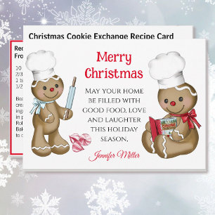 Cartes Pour Fêtes Annuelles Pain d'épices Noël Échange de biscuits Recette