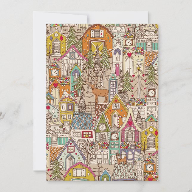 Cartes Pour Fêtes Annuelles pain d'épices vintage (Devant)