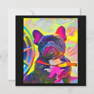 Cartes Pour Fêtes Annuelles Painting French Bulldog   Bulldog Lover