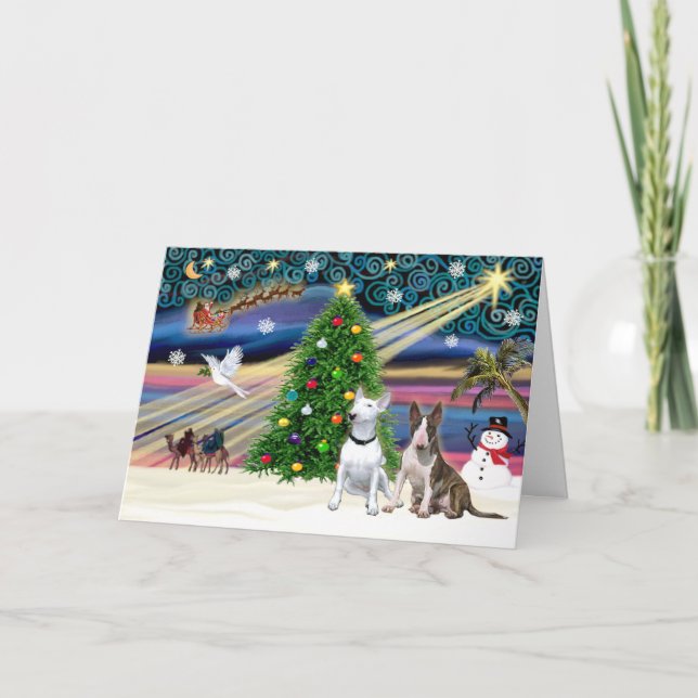 Cartes Pour Fêtes Annuelles Pair de la magie de Noël (Devant)