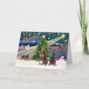 Cartes Pour Fêtes Annuelles Pair magique de Noël