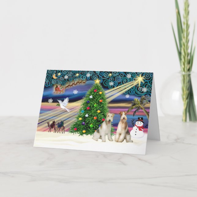 Cartes Pour Fêtes Annuelles PAIRE de Fer de Fer magique de Xmas (Devant)