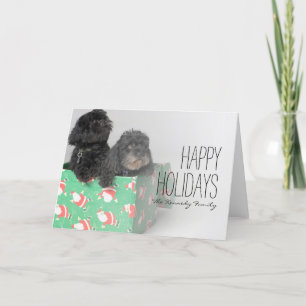 Cartes Pour Fêtes Annuelles Paires de chiots adorables