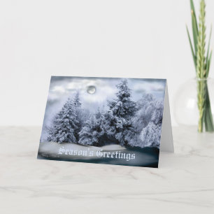 CARTES POUR FÊTES ANNUELLES PAISIBLE HIVER WONDERLAND
