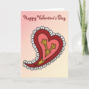 Cartes Pour Fêtes Annuelles Paisley Heart