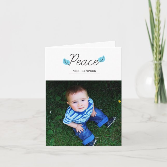 Cartes Pour Fêtes Annuelles Paix (Devant)