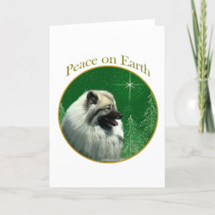Cartes Pour Fêtes Annuelles Paix de Keeshond