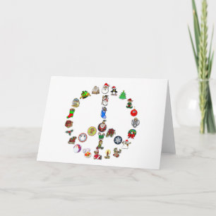 Cartes Pour Fêtes Annuelles Paix de vacances