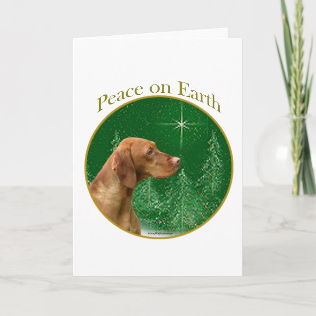 Cartes Pour Fêtes Annuelles Paix de Vizsla (Devant)