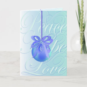 Cartes Pour Fêtes Annuelles Paix, espoir, amour