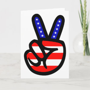 Cartes Pour Fêtes Annuelles Paix et amour
