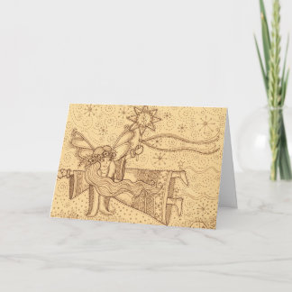 Cartes Pour Fêtes Annuelles Paix sur l'Ange de la Terre