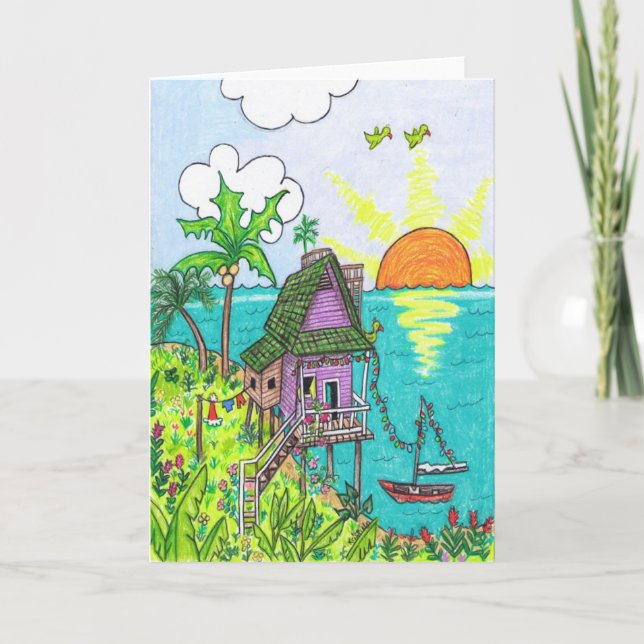 Cartes Pour Fêtes Annuelles Paix sur Terre (Devant)