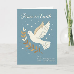 Cartes Pour Fêtes Annuelles Paix sur Terre
