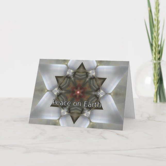 Cartes Pour Fêtes Annuelles Paix sur terre (Devant)