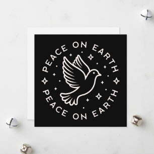 Cartes Pour Fêtes Annuelles Paix sur terre