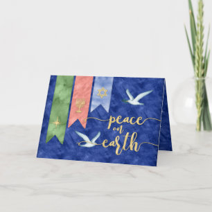 Cartes Pour Fêtes Annuelles Paix sur Terre  Blessings Holiday BIG Photo
