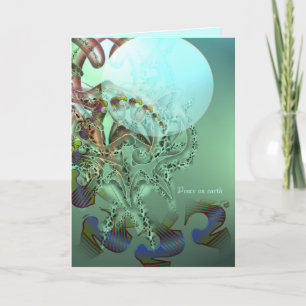 Cartes Pour Fêtes Annuelles Paix sur terre et à nos coeurs