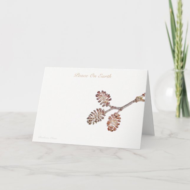 Cartes Pour Fêtes Annuelles Paix sur Terre : Le pouvoir de l'amour (Devant)