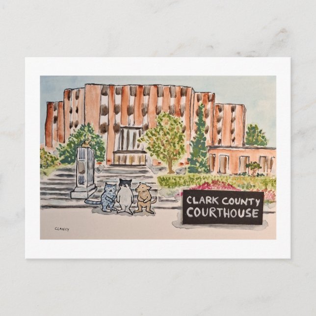 Cartes Pour Fêtes Annuelles Palais de justice du comté de Clark (Devant)