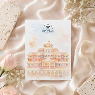 Cartes Pour Fêtes Annuelles Palais de la ville de Jaipur Architecture Paysag