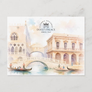 Cartes Pour Fêtes Annuelles Palais des Doges à Venise, Italie Voyage Paysage
